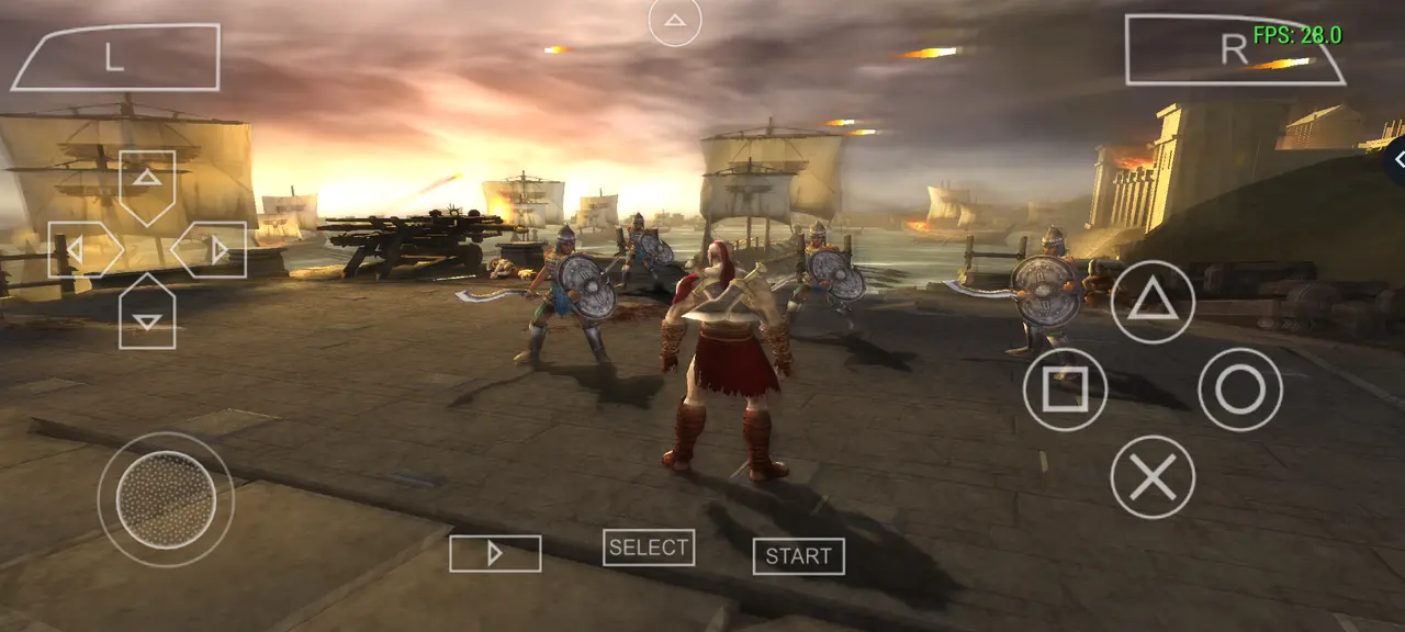 God of War Chains of Olympus Gameplay on PPSSPP